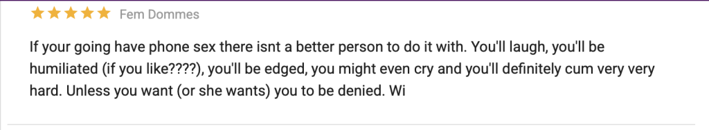if your going have phone sex